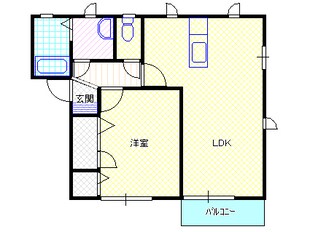 西新発田駅 徒歩18分 1-2階の物件間取画像